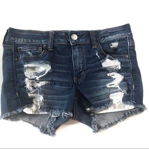 American Eagle Distressed Super Stretch Shorts 10